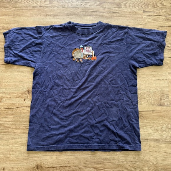 American Classics Other - Vintage American Classic Size Large Blue Embroidered Turkey